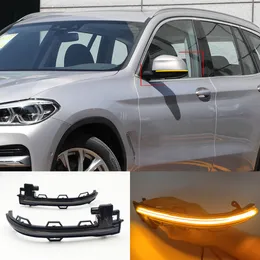 2PCS Auto LED Dynamic Turn Signal Signal Blinker Wskaźnik wskaźnika lusterka bocznego dla 2018 r. 2019 2020 BMW X3 X4 X5 X6 X7 G01 G02 G05 G06 G07 G07