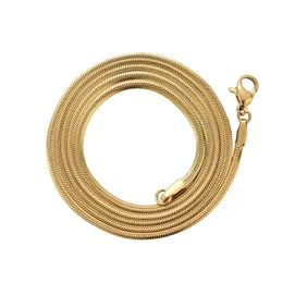 2mm Stainless Steel Link Snake Chains Chokers Gold Silver Plated Necklace Party Decor Jewelry For Women Men