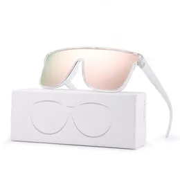 Riding Sunglasses Women's Big Frame Colorful Plating True Film Polarized Sun glasses Men's Sports Eyewear