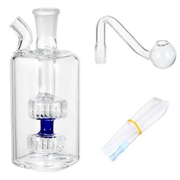 Mini Glass Bowl Shisha Oil Burner Pipe Hookah 10mm Ash Catchers Bong of Small Pot Glass Water bubbler Pipes for smokers Percolater Smoking Accessories cool Gifts