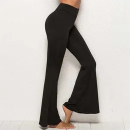 Pants Women Fashion Trousers Solid Elasticity Leggings Bell-bottoms High Waisted Cargo pantalon femme 211115