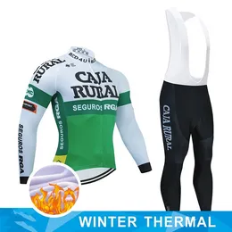 2022 Winter Cycling Jersey Bib Set MTB Bike Clothing Mens Ropa Ciclismo Thermal Fleece Bicycle Clothes Cycling Wear