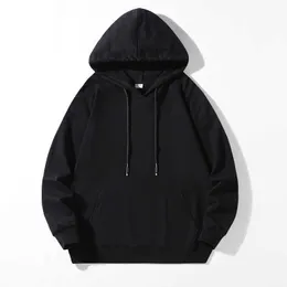 KKSKY Oversize Hoodie Sweatshirts Män Bomull Basic Pullover Streetwear Hip Hop Solid Hoodies Män Kläder Svart Vit Pull Homme 210927