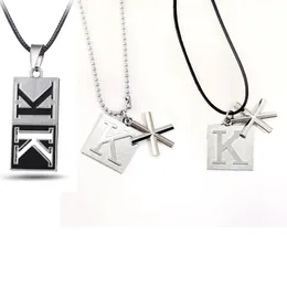 Pendant Necklaces Anime K Project Suoh Mikoto Metal Necklace Cosplay Choker Bead Long Collar Men Women