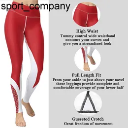 Red Honeycomb Carbon Gym Workout Leggings High Waist Legging Pants 2021 Woman's Clothes Four-Way Stretchy Sport Pants