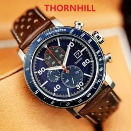 Hochwertige Top-Marken-Lederuhren, japanisches Quarzwerk, Herrenuhr, wasserdichtes Stahlarmband, modische Herren-Casual-Business-Armbanduhr, Relogio Masculino