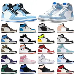 Jumpman 1 1s scarpe da basket universitaria blu iper reale 1s Dark moka shadow shadow 2.0 Digital Digital Digital Sneakers Sneakers Sneakers Sports Trainer 5.5-13