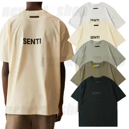 T-shirt uomo primavera estate 7th designer indietro 3D Silicon Logo streetwear high street sciolto oversize T Shirt Tee Skateboard Tshirt Top da donna