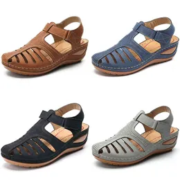 Nxy Sandals Women New Summer Shoes Woman Plus Size 44 Heels for Wedges Chaussure Femme Casual Gladiator Platform Talon 0210