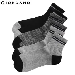 Giordano 남성 3 팩 리브 탑 승무원 양말 Sokken Chaussettes 붓는 햄즈 드레스 양말 남자 유명한 브랜드 meias