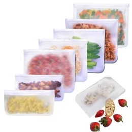 シリコーン真空密封食品貯蔵袋の再現可能な果実肉冷蔵庫新着袋の自己密封収納袋