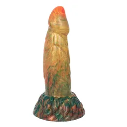 NXY DILDOS Zabawki analne Kolor Silikonowy Sztuczny Penis Produkty dla dorosłych Produkty Seks Dorosły Masturbacja Ręczna miękka gruba wtyczka 0225