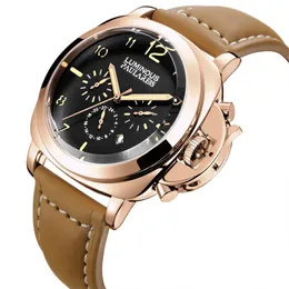 Wristwatches Horloges Mannen Automatic Watches Mens 2022 Fashion Leather Watch Men Mechanical Chronograph Clock