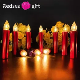 Weihnachtslichtdekoration flammenlose LED-Kerze Teeparty elektronische Kerzen Geschenktüte 210310