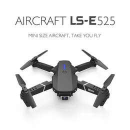 E525 4K 싱글/듀얼 카메라 RC 드론 드론 쿼드 코터 UAV Wi -Fi FPV 헤드리스 모드 HD 원격 제어 접이식 미니 드론 E88 Pro