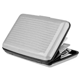 Kortinnehavare X7YA Aluminium Business ID Holder Pocket Case Purse Wallet Organizer Skydda kort för män kvinnor