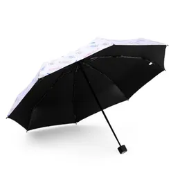 Portable Ultralight Mini Pocket Rain Umbrella Kids Sun Protect Anti UV Parasol Female Paraguas Women Five Folding Small Umbrella