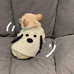 Cute Cartoon Jacquard Puppy Abbigliamento INS Style Comodo maglione per animali Bulldog Teddy Schnauzer Animali domestici Vestiti per cani