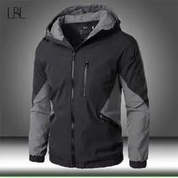 Осень зима с капюшоном куртка на молнии мужчины уличная одежда бомбардировщик куртка ветровка мужская спортивная одежда Slim Fit Pilot Wearswear 211103