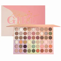 Ögonskugga glitter 54 färg jord färg pärla ljus matt glitter jul kosmetisk makeup lady's present super lokalt märke