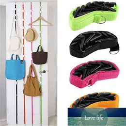 Adjustable Straps Hat Bag Coat Clothes Rack Organizer Storage Holders Hanger Over The Door Kitchen Cabinet Cupboard 8 Hooks Factory price expert design Quality