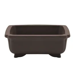 1 Pcs Flower Balcony Square Pots Flower Bonsai Bowl Nursery Basin Planter Rectangle Container Garden Home Decor Accessories 210712