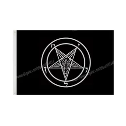Baphomet Satan Flag 90 x 150cm 3 * 5ft Custom Banner Metal Holes Grommets Indoor And Outdoor can be customized