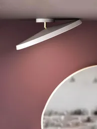 Потолочные светильники северная светодиодная светодиодная световая спальня лестничная коридор коридор макарон спреду панель регулируемая внутренняя домашняя лампа