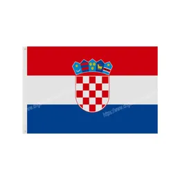 Croatia Flags National Polyester Banner Flying 90 x 150cm 3 * 5ft Flag All Over The World Worldwide Outdoor can be Customized
