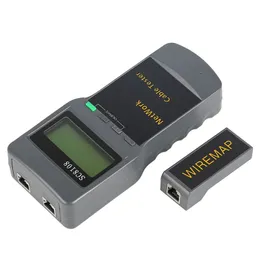 Freeshipping Portable LCD Tester Network Meter LAN Telefon Tester Miernik z wyświetlaczem LCD RJ45 Cat5e Cat6 UTP