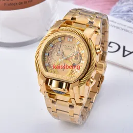 Dropshipping أعلى جودة الرجال الكوارتز مشاهدة 52 مم wristwatch غير مهزوم releogio