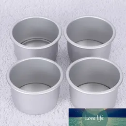 3pcs/lot 2inch(Dia 6cm) Aluminum Alloy Round Mini Cake Pan Removable Bottom Pudding Mold DIY Baking Tools