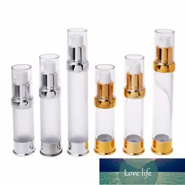 15/20 / 30ml Travel Airless Bottle Pump Tom Spray Kosmetisk Vakuum Lotion Flaskor Förvaring Krukor Fabrikspris Expert Design Kvalitet Senaste Style Original Status