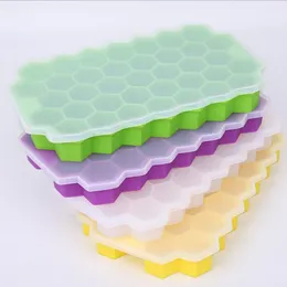 Ice Mold Box Ices Cubes Frozen Tools Shape Frozens Tray Cube Hornet Nest Silicone Molds Bar Party Drinks Mould Pudding Tool CGY1