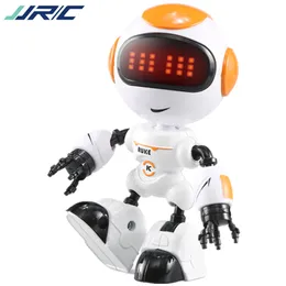 JJRC R8 헤드 터치 컨트롤 미니 동반 로봇, 토크 댄스 조기 교육 장난감, DIY 제스처 합금 바디, 파티 크리스마스 아이 생일 선물