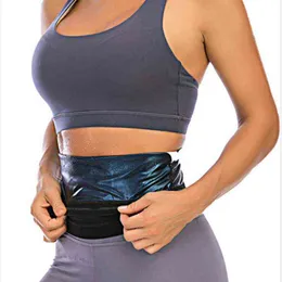 Bastu midja trimmer mage wrap workout sport svett band abdominal tränare viktminskning kropp shaper mage kontroll bantningsbälte 211229