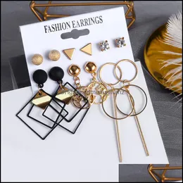 Charm Ohrringe Schmuck Vintage Großer Kreis Hoop Für Frauen 2021 Sommer Mode Statement Einfache Gold Runde Party Hängen Punk Drop Lieferung Yp