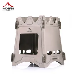 Widesea Camping Fire Wood Heater Portable Stove Tourist Tourist Cooker Outdoor Survival king Hiking Supplies 211224