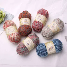 1pc 100g / bollmjölk Bomull Garn Tjock krok Vävning Handstickning Virkade Ull Baby Garntråd Mjuk linje för DIY Scarf Blanket Y211129