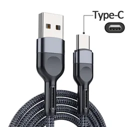 USB Tipi C Kabloları Samsung Huawei Xiaomi 3A Hızlı Şarj Kablosu Cep Telefonu Şarj USB-C Veri Tel Kordon 2m 1m Baseus