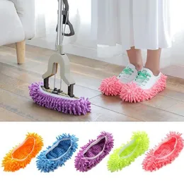 Domowe kapcie Mopping pokrycie obuwia wielofunkcyjne pyłowe domowe dom łazienka buty podłogowe pokrywa czyszczenie mop slipper 6 kolorów