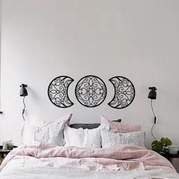 Väggklistermärken 5pcs / set Sticker Exquisite Vacker med dubbelsidig tejp Hem Praktisk Moon Decal För sovrum