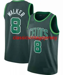 Nuevo 2021 Kemba Walker Swingman Jersey verde cosido hombres mujeres jóvenes camisetas de baloncesto tamaño XS-6XL