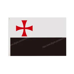 Knights Team Flag 3 X 5FT 90* 150CM Custom Banner Brass Metal Holes Grommets Malta Templar Saint John Teutonic Order can be Customized