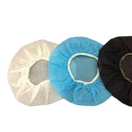 100st / väska disponibel hörlurskåpa nonwoven öronmuffkudde 10-12cm headset engångsdel hörlurs öron täcker 10pack / parti