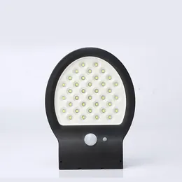 Vägglampor LED Solar Power Street Light Pir Motion Sensor Garden Säkerhetslampa Utomhusbelysning Vattentät Nordic Design