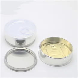 100ML Food Storage Jars Caviar Sardine Beef Coffee Dry Herb Bottle Easy Open Ring Pull Empty Tuna Tin Cans Press In Bottom With Lid Smell Proof Packing DH8576