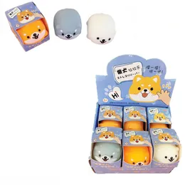 Antistress Squishy Cute Shiba Inu Animal Dog Squishe Toys Stress Relief Anti-Stress Practical Jokes Surprise Squshy Gift 0490