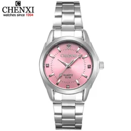 6 cores de moda chenxi cx021b marca relogio luxo mulheres casuais relógios à prova d 'água mulheres vestido de moda 210616