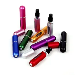5 ml Parfümflasche, Make-up-Spray, selbstpumpend, wiederaufladbar, Aluminium, Mini-Metall-Parfümabfüllung